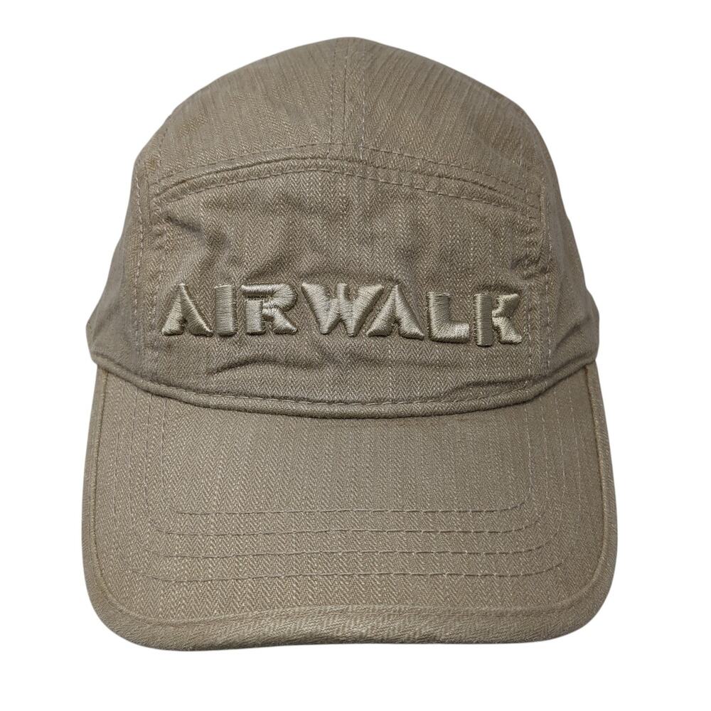 Air Walk Slideback 5 Panel Cap Brown One Size Adjustable Embroidered Concept One